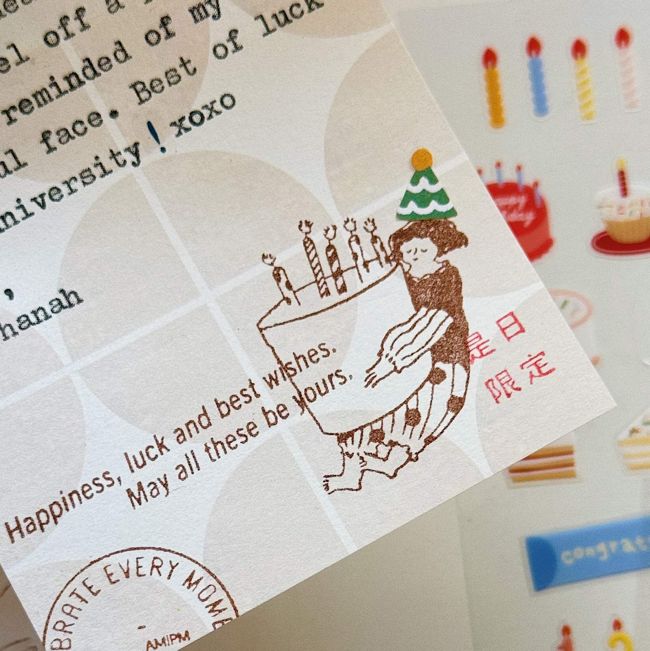 SOM Studio x dodolulu Rubber Stamp-Celebration