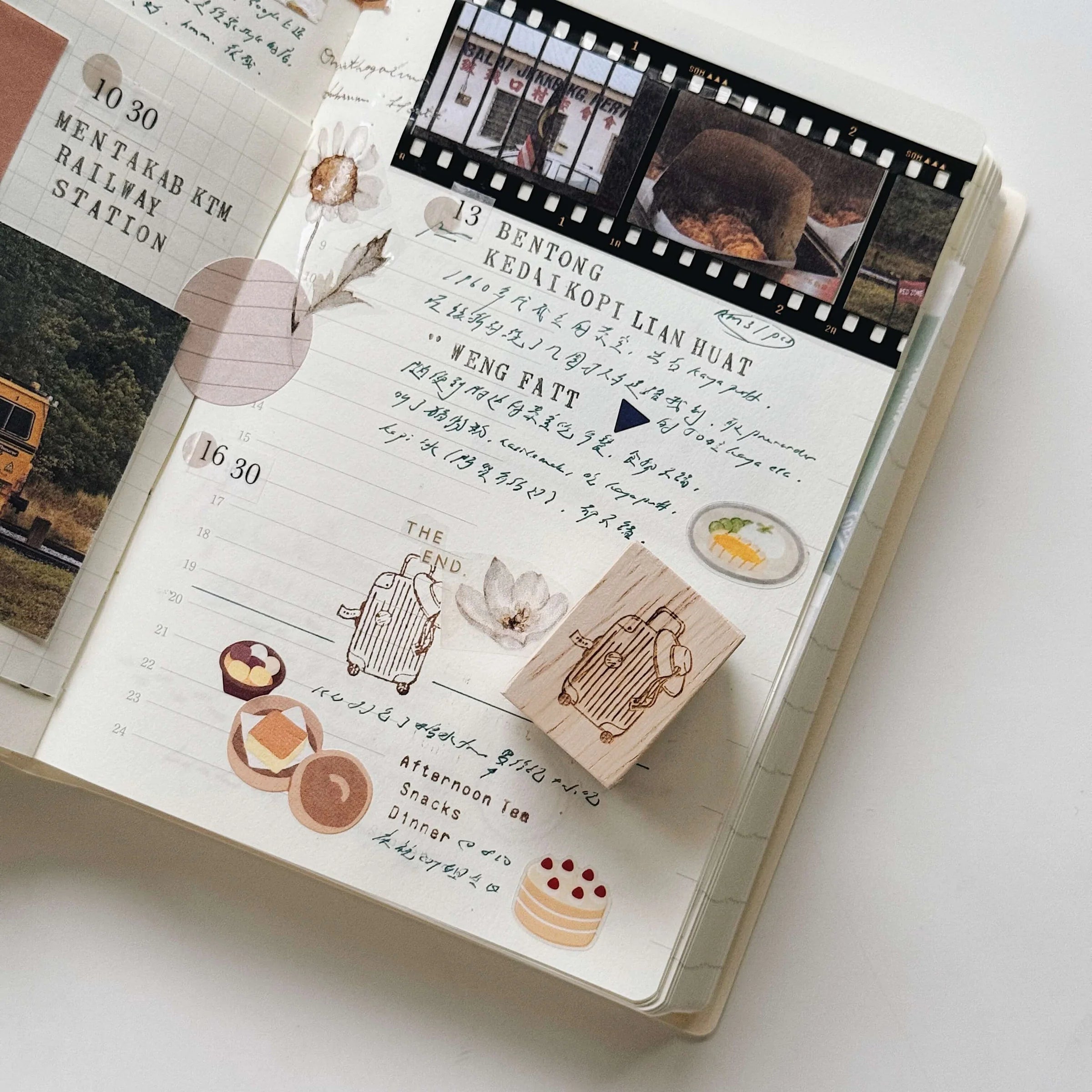 SOM Studio x maru paper Rubber Stamp-The Luggage Bag