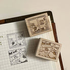 SOM Studio x hatsu midori Rubber Stamp: My Everyday Corner-Journaling Moment 0.2 (Outside View)