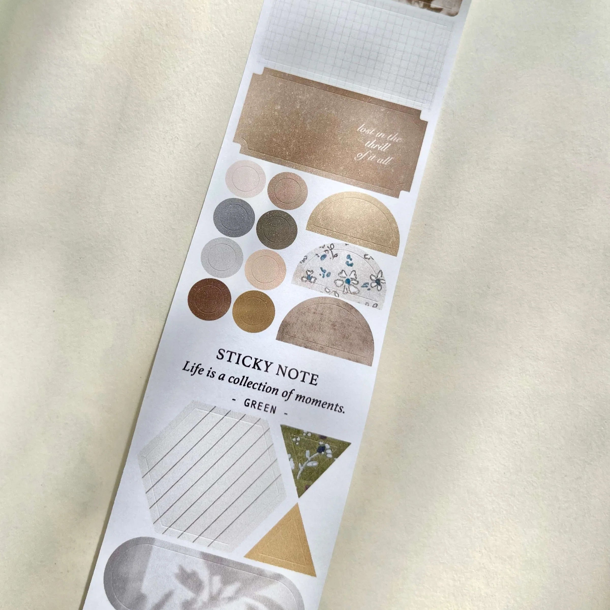 PION Die-Cut Paper Roll Sample Roll 100cm: Sticky Note