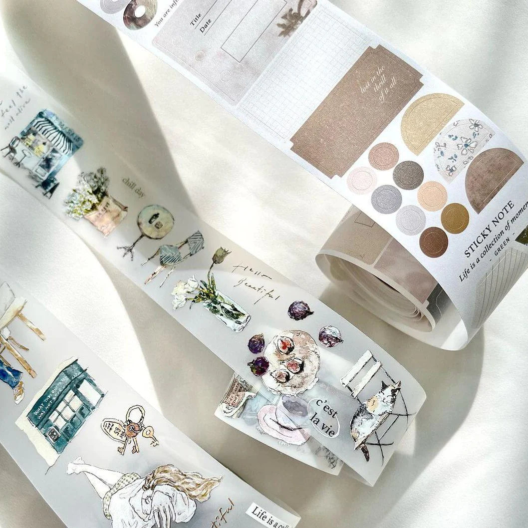 PION Die-Cut Paper Roll Sample Roll 100cm: Sticky Note