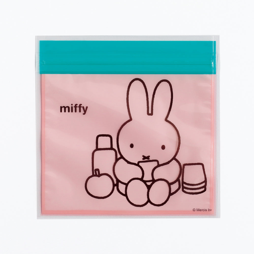 MIFFY x greenflash Zipper Bag 13.5x13.5cm Pink