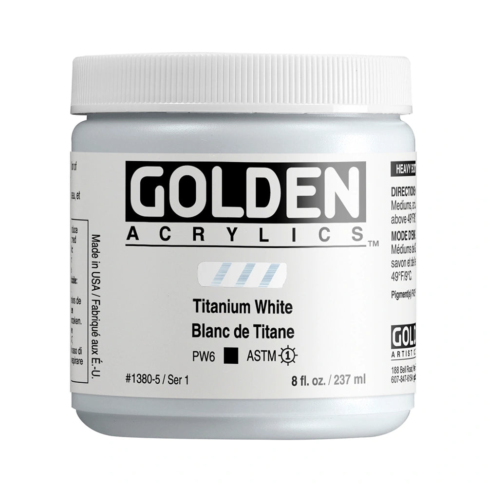 GOLDEN Heavy Body Acrylics 235ml Titanium White