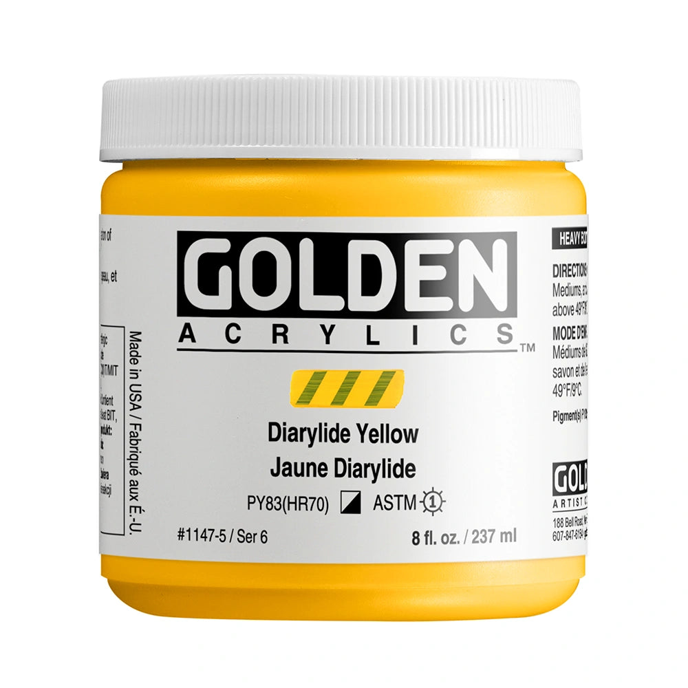 GOLDEN Heavy Body Acrylics 235ml Diarylide Yellow
