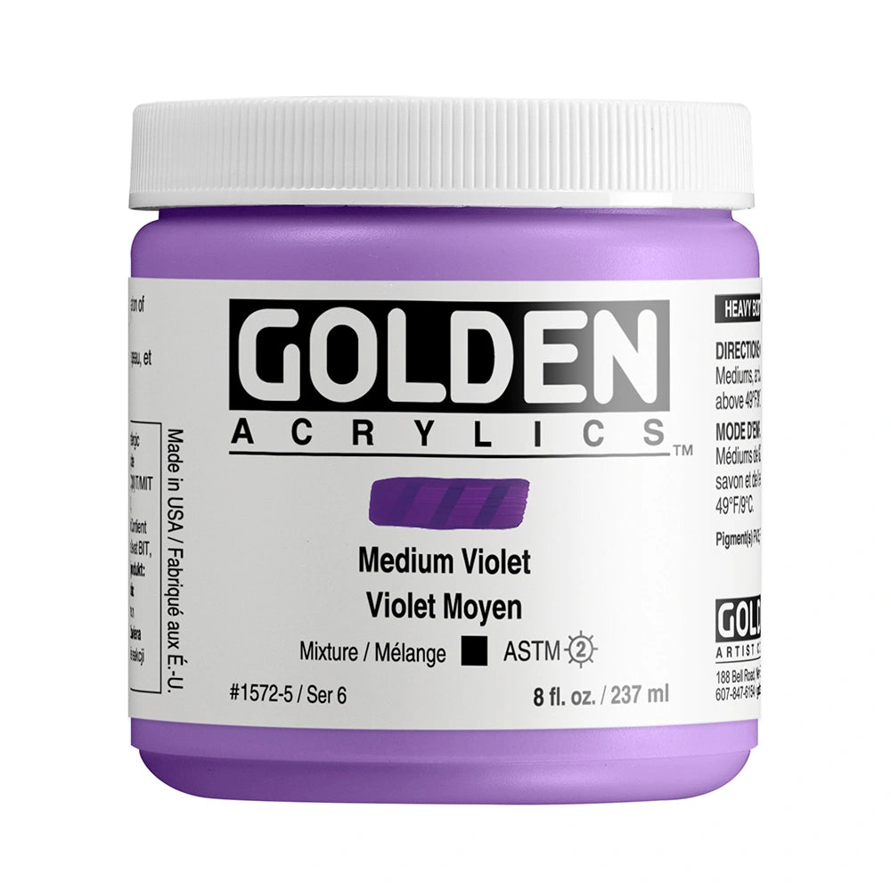 GOLDEN Heavy Body Acrylics 235ml Medium Violet