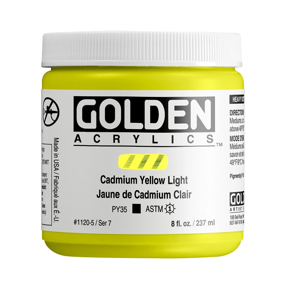 GOLDEN Heavy Body Acrylics 235ml C.P. Cadmium Yellow Light