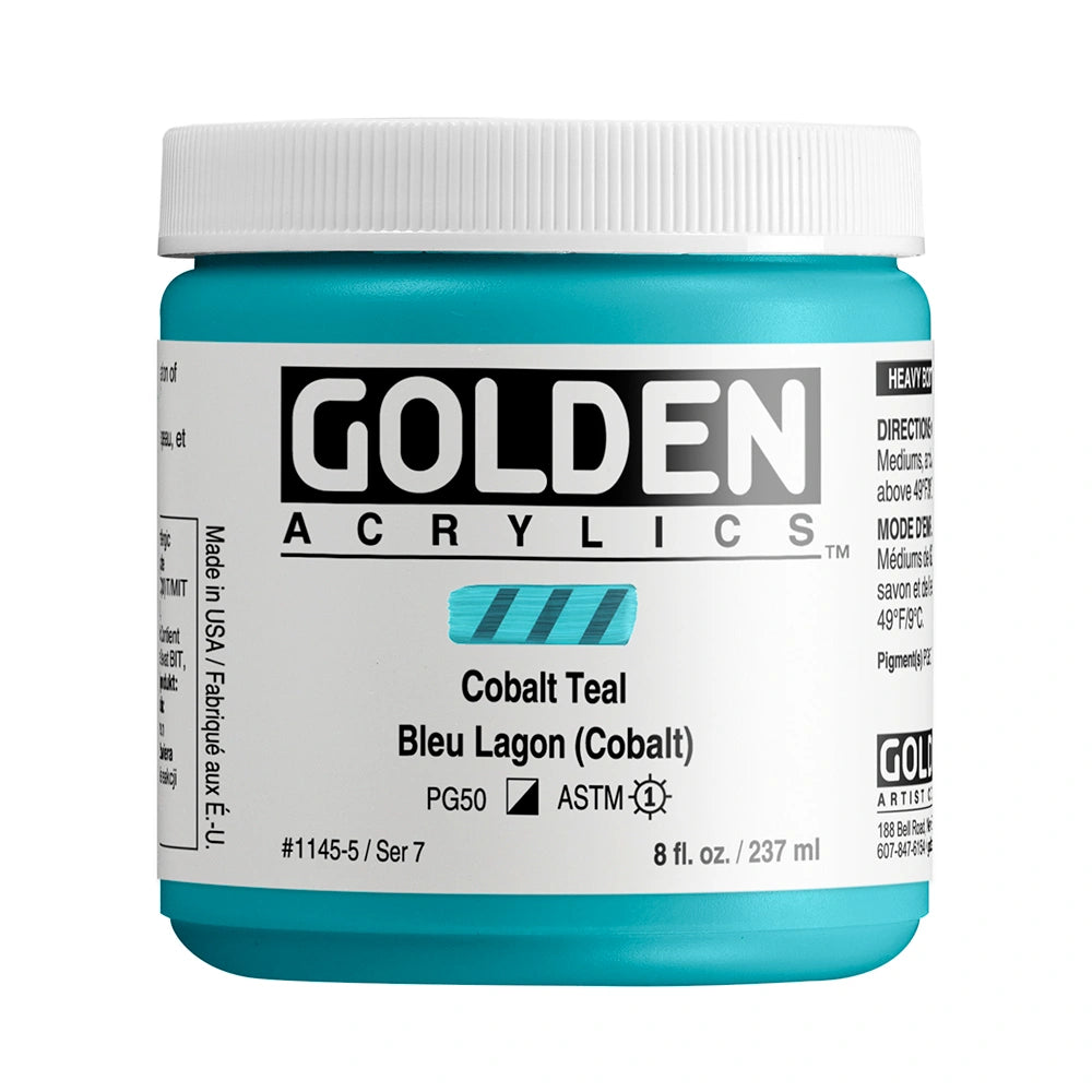 GOLDEN Heavy Body Acrylics 235ml Cobalt Teal