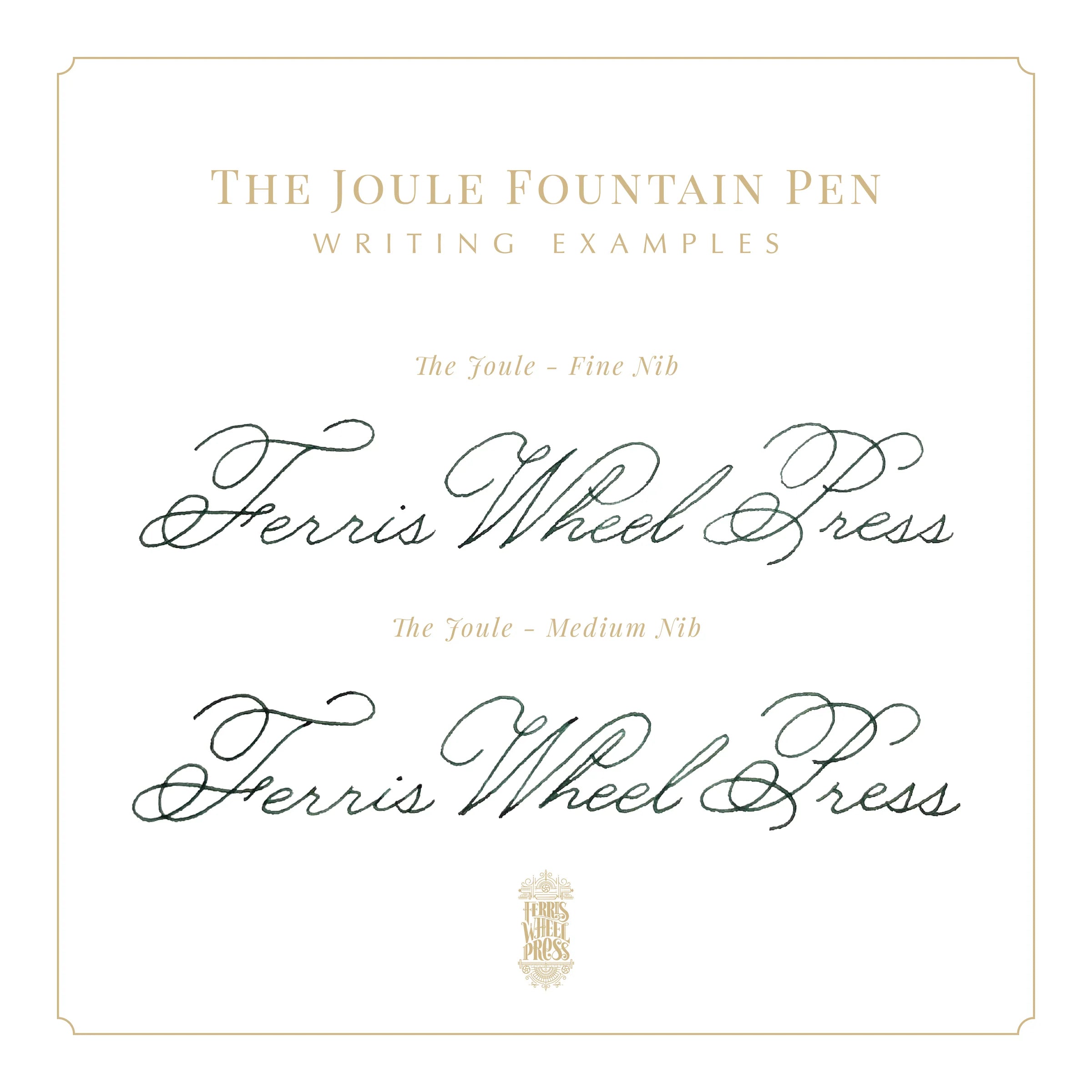 FERRIS WHEEL PRESS Joule Fountain Pen-Fine Juniper Moss