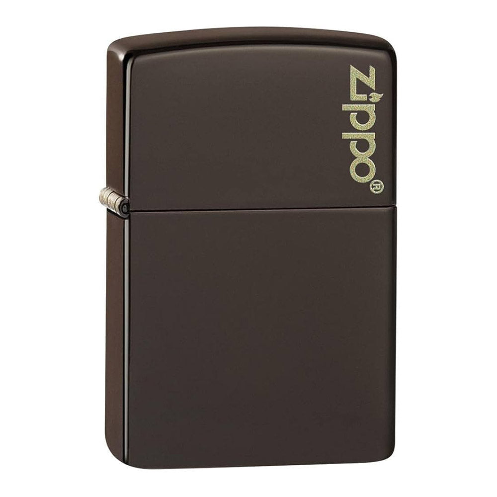 ZIPPO Lighter Brown with Zippo Logo