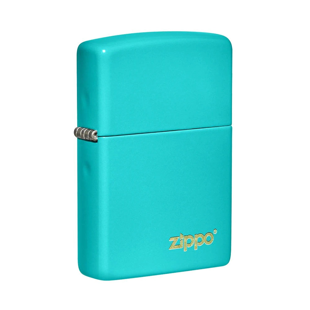 ZIPPO Lighter Flat Turquoise with Zippo Logo