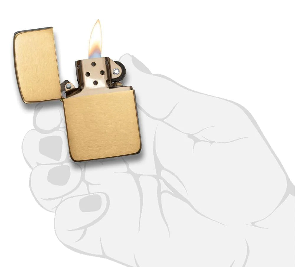 ZIPPO Lighter 1941 Replica Brushed Brass