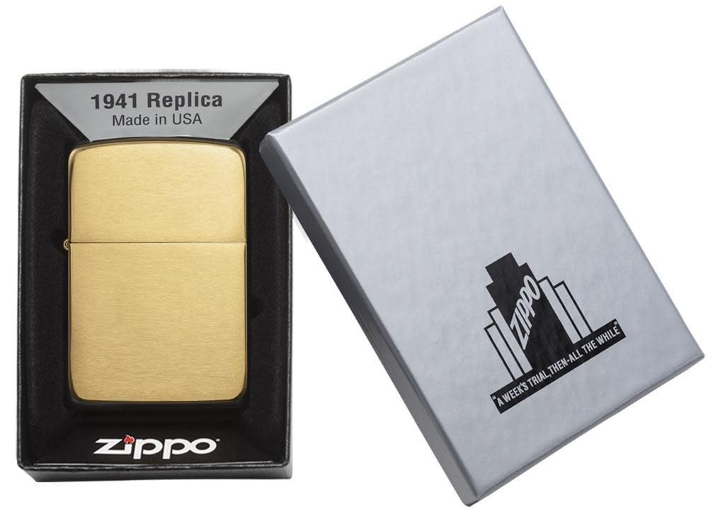 ZIPPO Lighter 1941 Replica Brushed Brass