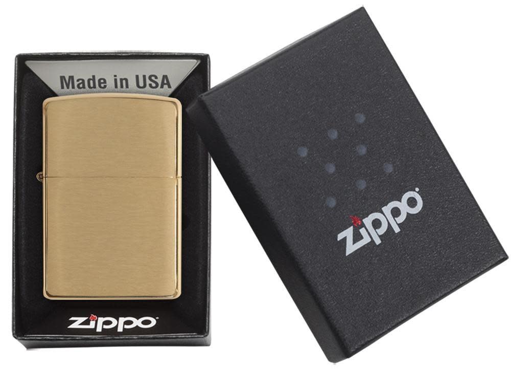 ZIPPO Lighter Brushed Solid Brass