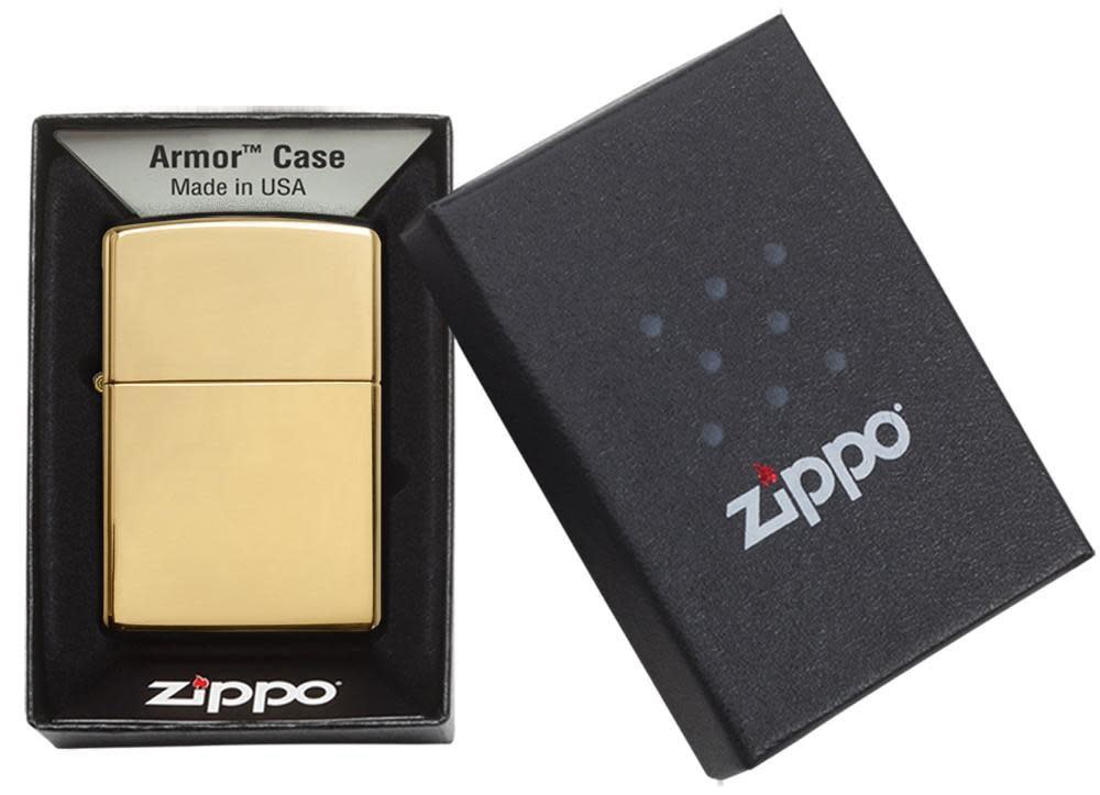 ZIPPO Lighter Armor High Polish Brass