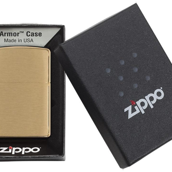 ZIPPO Lighter Armor Brushed Brass