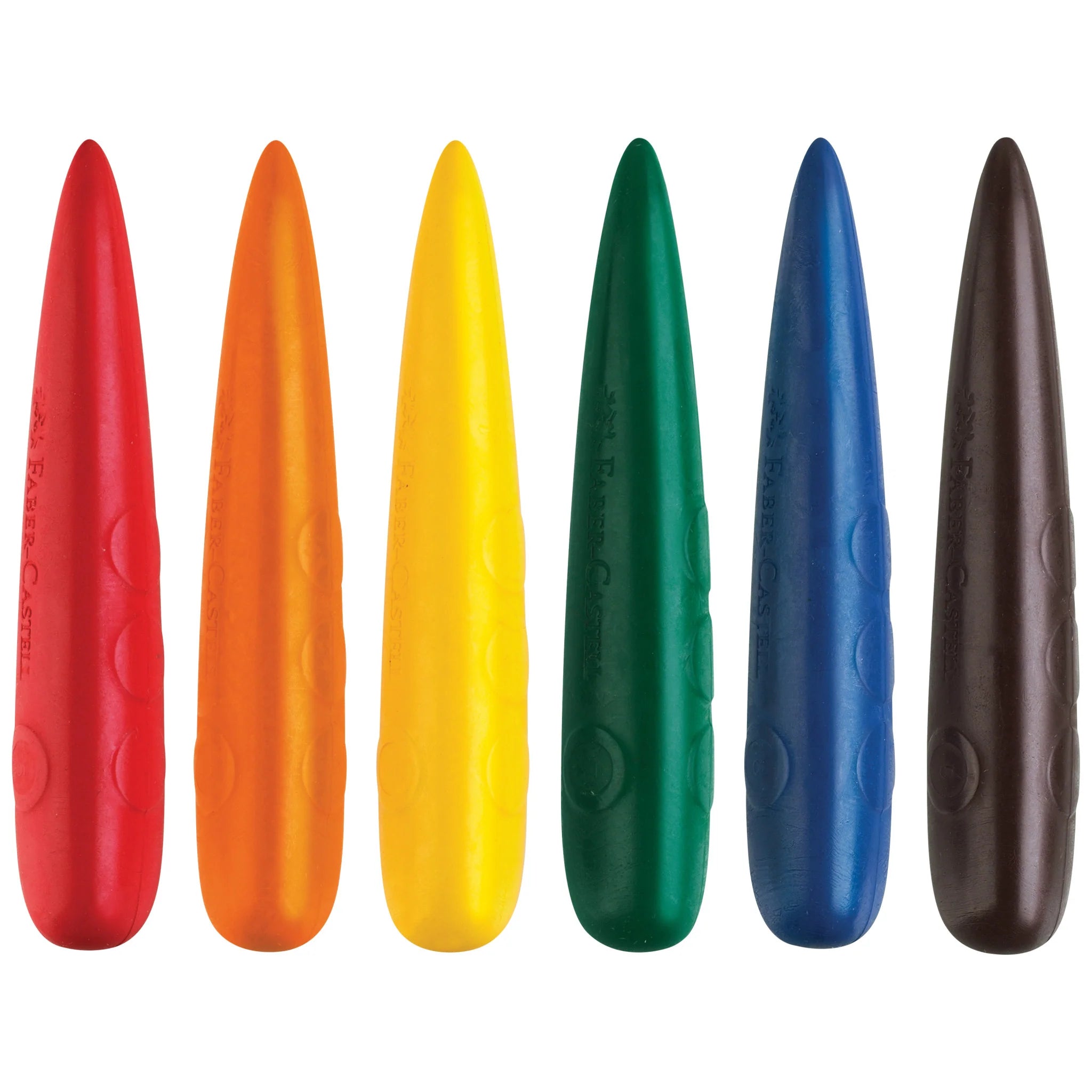 FABER-CASTELL Little Creatives Easy Grip Finger Crayons Set of 6