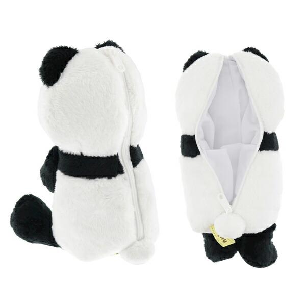 SUN-STAR Nuimee Fluffy Pen Case Sitting Panda