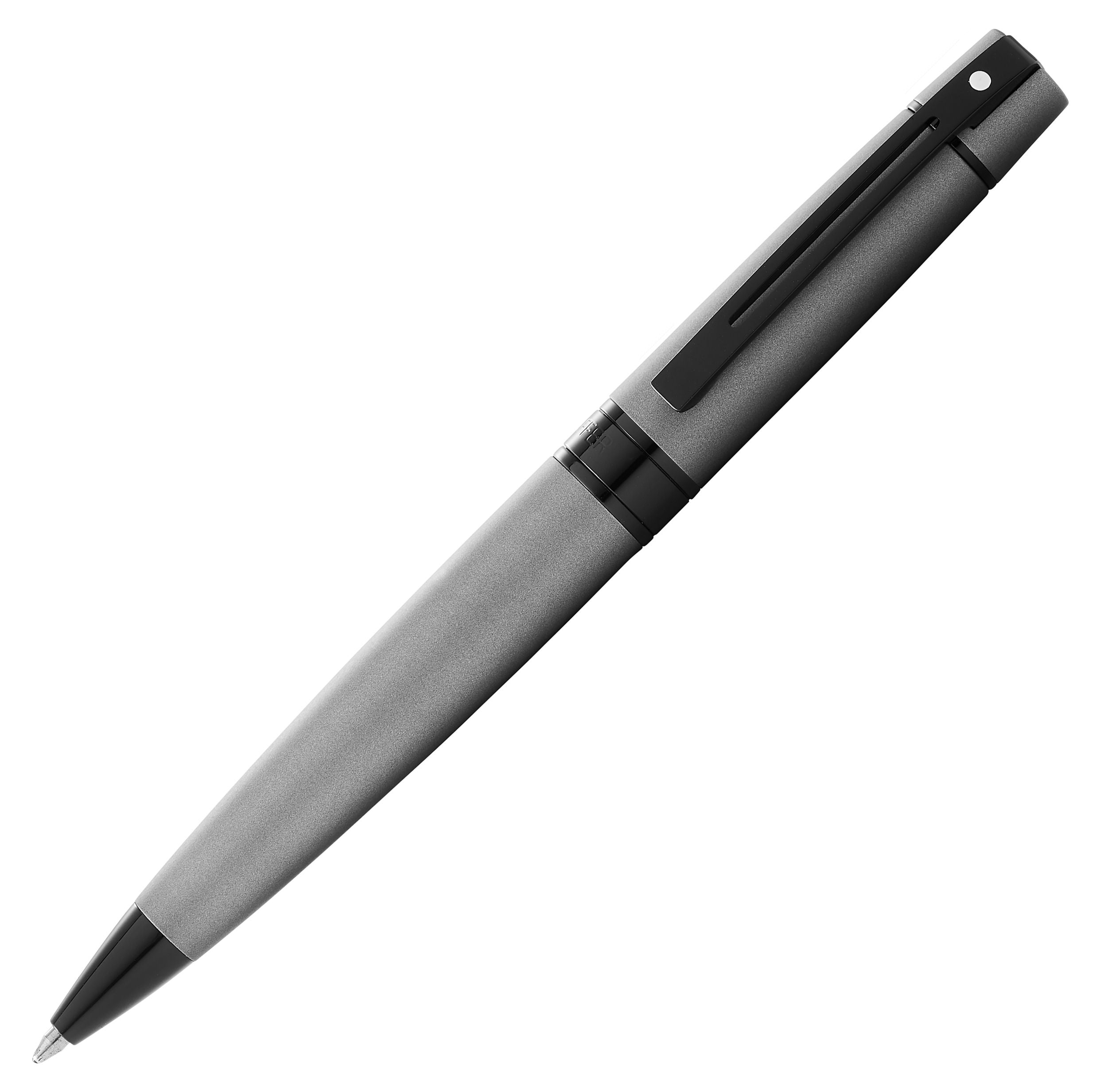 SHEAFFER 300 Matte Gray Lacquer Black Trim 9345 Ball Pen