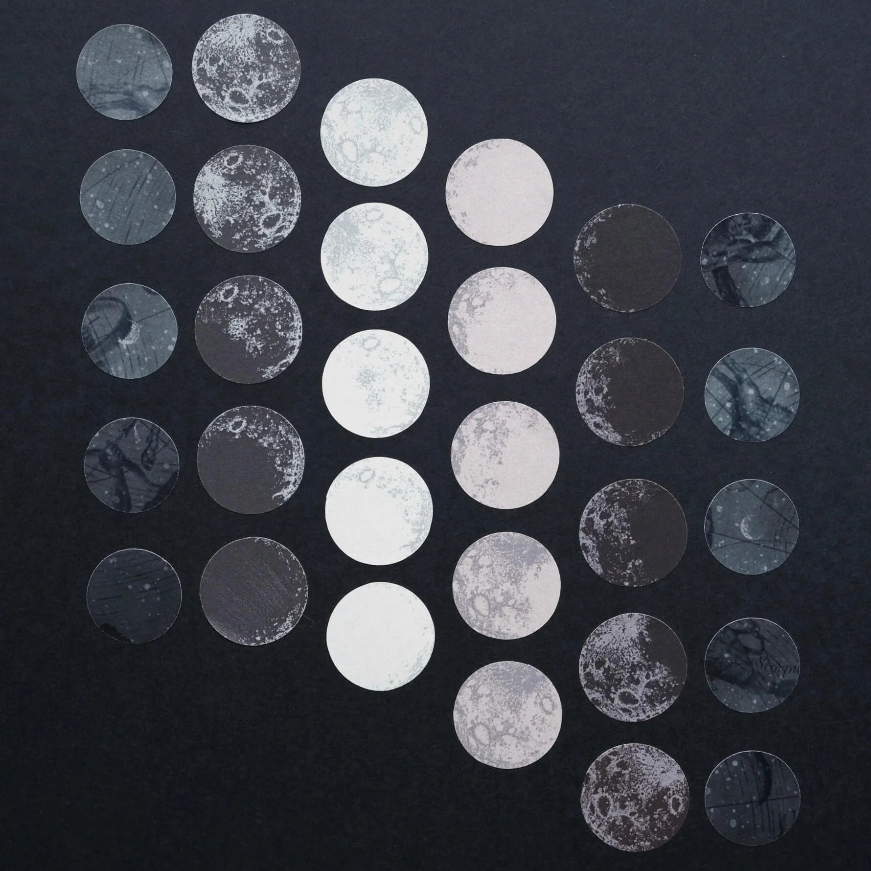 JIEYANOW ATELIER Sticker Sheets Phase to Loving You Moon Phases