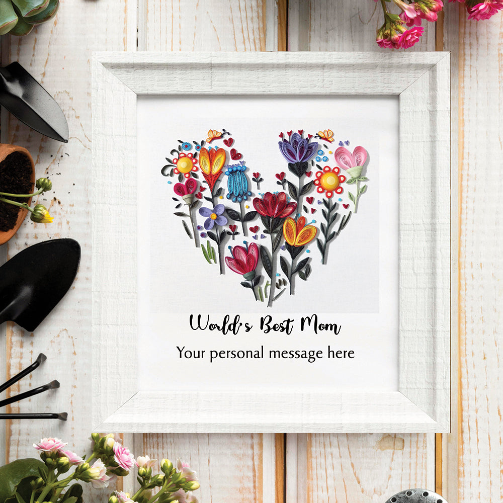 QUILLJOY Mother's Day Display Wildflower Heart