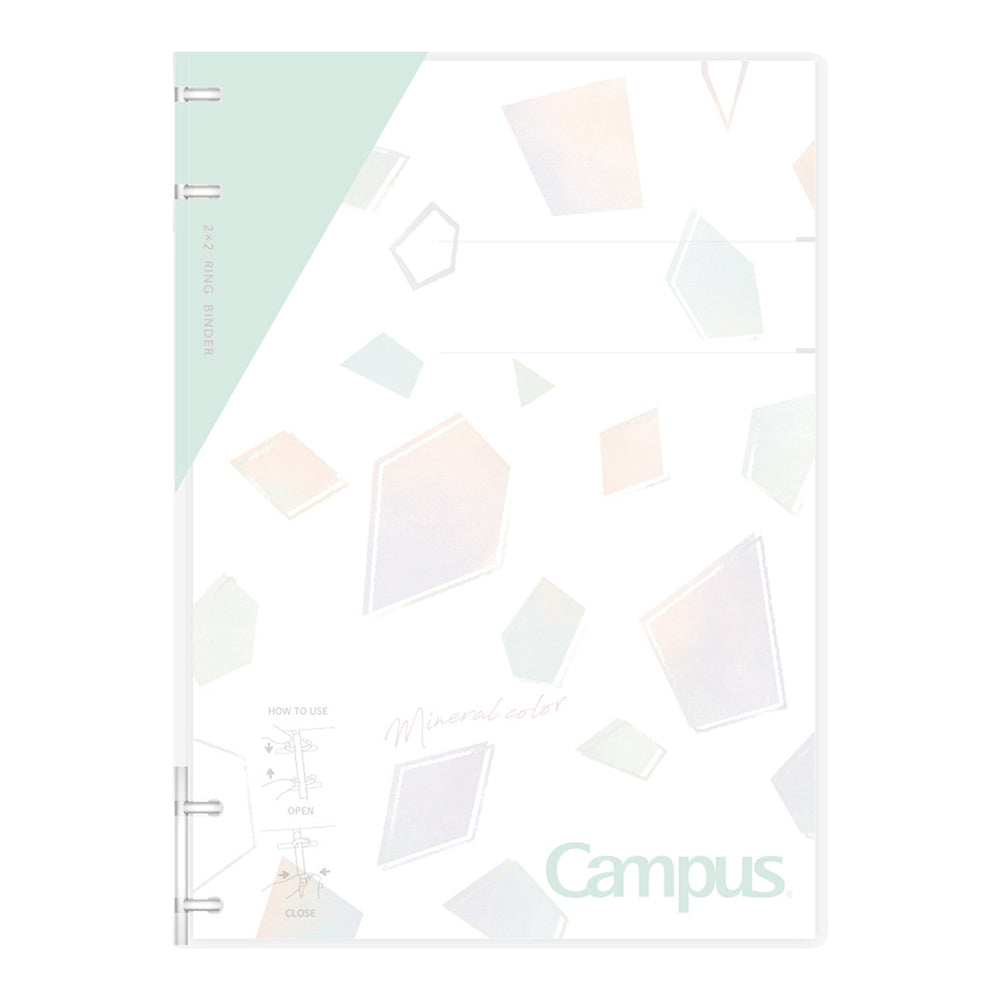 KOKUYO Campus Binder Notebook 4-Ring B5 Mineral Light Blue