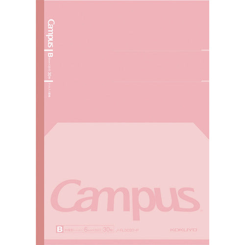 KOKUYO Campus Flat Notebook B5 6mm Dot Ruled Pink