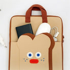 BRUNCH BROTHER Laptop Pouch with Handle 13" Toast Beige