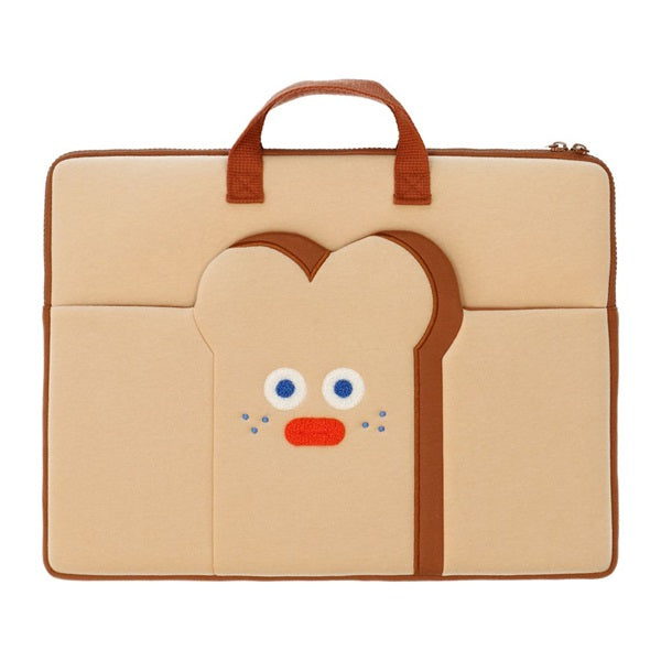 BRUNCH BROTHER Laptop Pouch 15"-17" Toast Beige