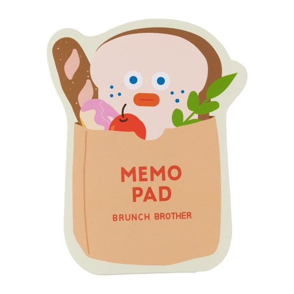 BRUNCH BROTHER Die Cut Memo Pad Toast