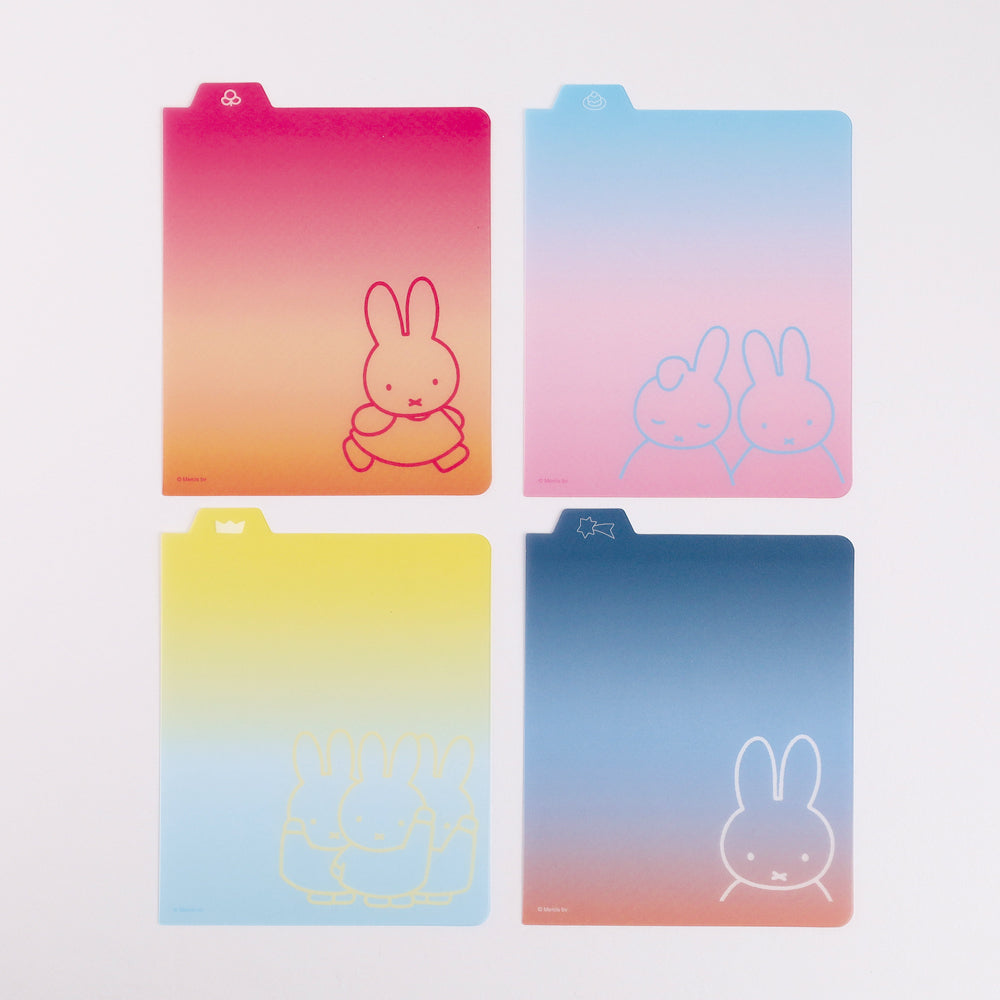 MIFFY x greenflash Underlay for Ring Note Square 11.8x14.9cm miffy/walk