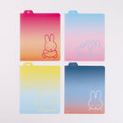 MIFFY x greenflash Underlay for Ring Note Square 11.8x14.9cm miffy/walk