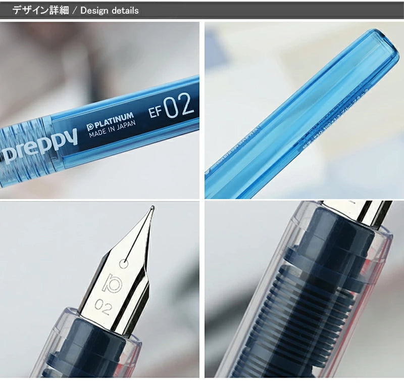PLATINUM Preppy Fountain Pen-Extra Fine Black