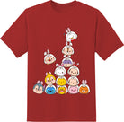 SANRIO T-Shirt Adult Tsum Tsum Rabbit Red XS