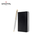 SHEAFFER VFM 9422 Polished Chrome Ball Pen with A5 Notebook