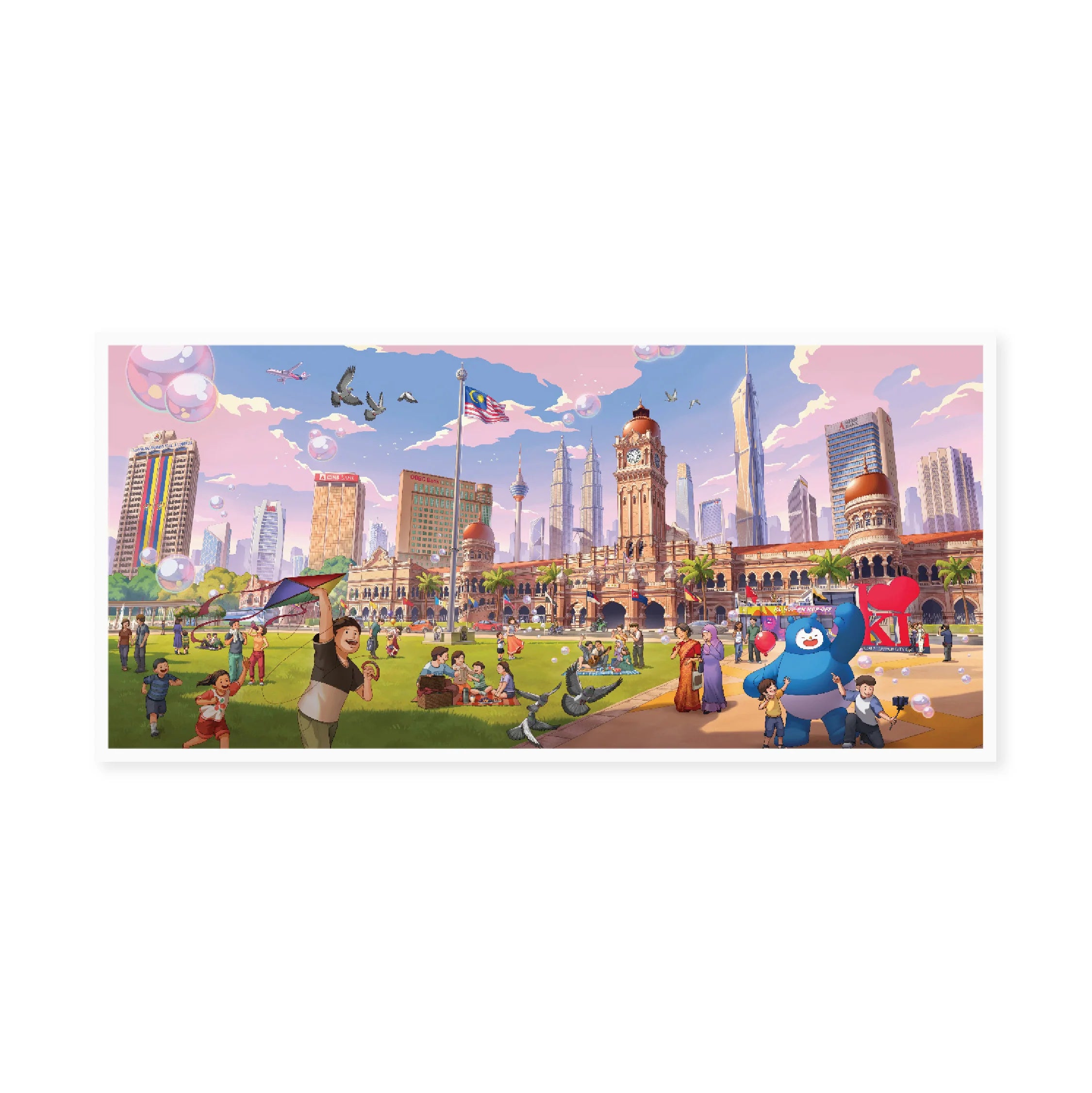 LOKAMADE Malaysia Panorama Postcard MPA09: Dataran Merdeka