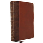 NKJV - Large Print Verse-by-Verse Reference Bible, Leathersoft, Brown