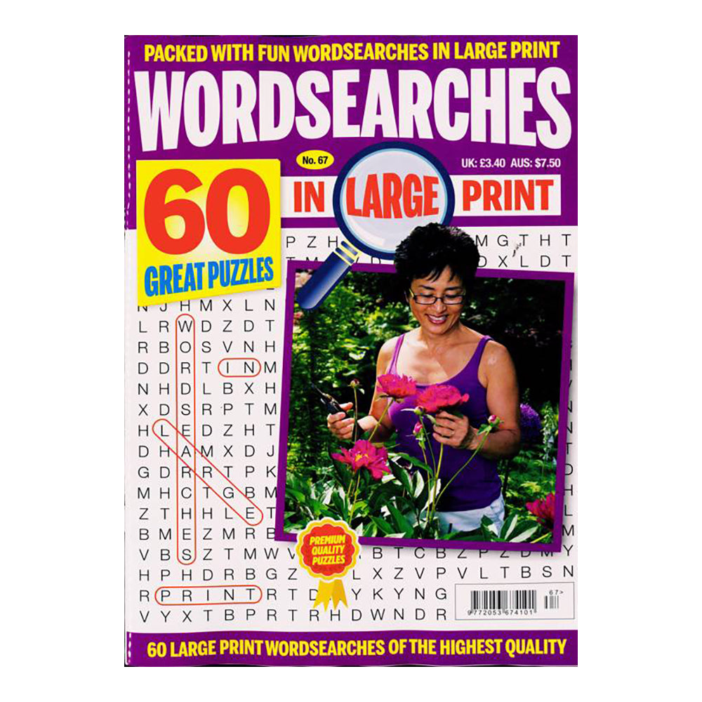 Wordsearches In Large Print