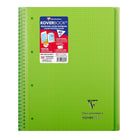 CLAIREFONTAINE Koverbook Wirebound Transparent PP Notebook 22.5x29.7cm 80s 4-Holes Lined Assorted