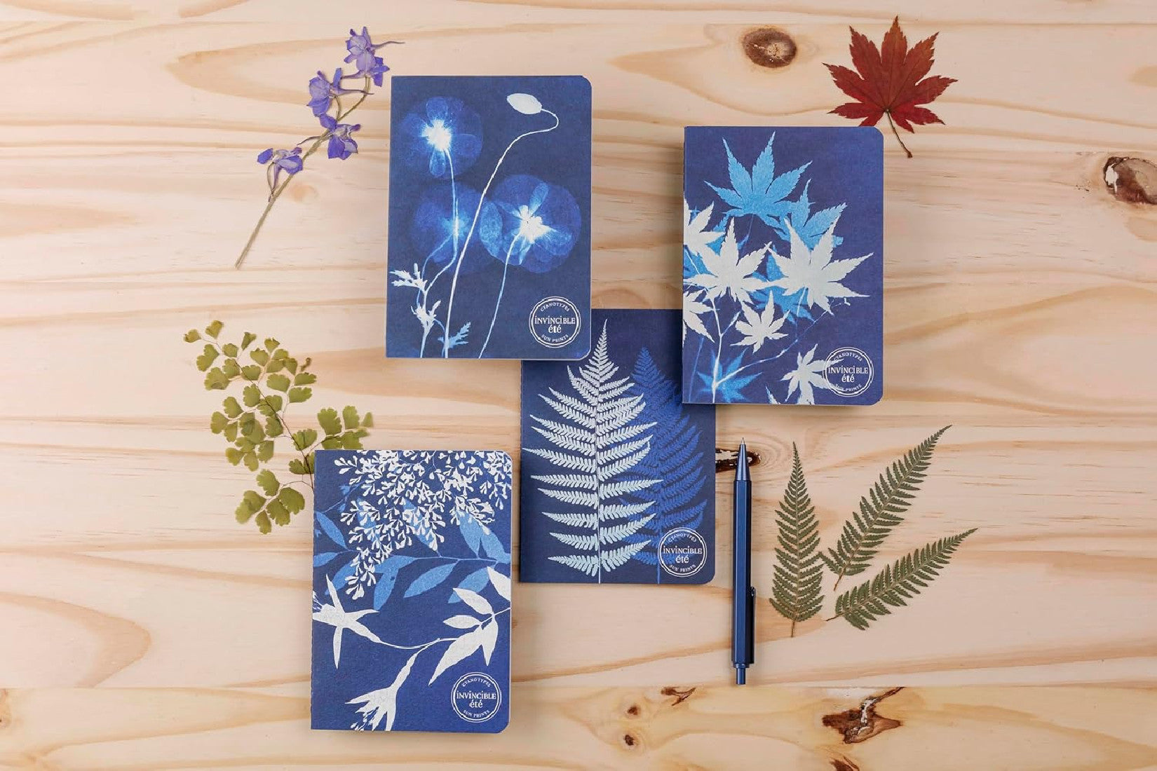 CLAIREFONTAINE x Cyanotype Stapled Notebook A6 32s Lined Assorted