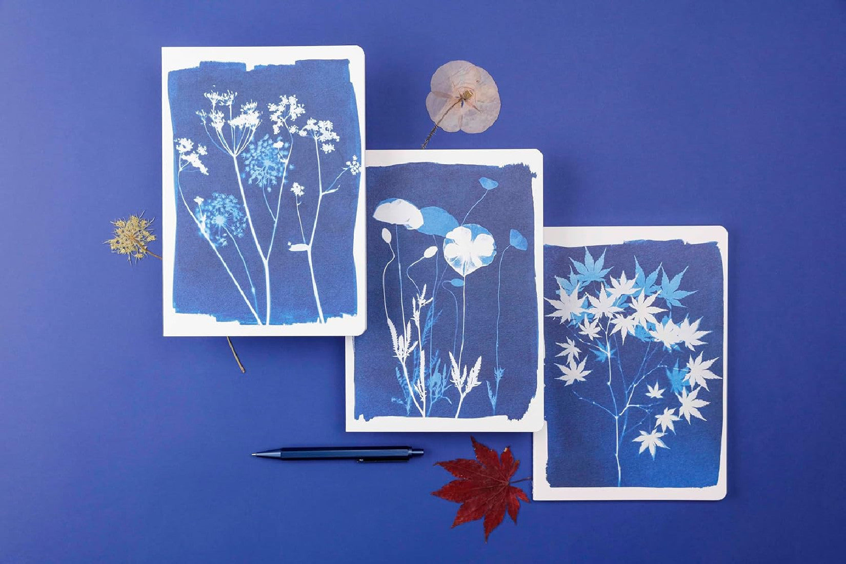 CLAIREFONTAINE x Cyanotype Stapled Notebook A5 32s Lined Assorted