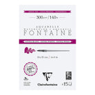 CLAIREFONTAINE Fontaine 4 Sides Cold Pressed 300g Extra White 10x15cm 15s