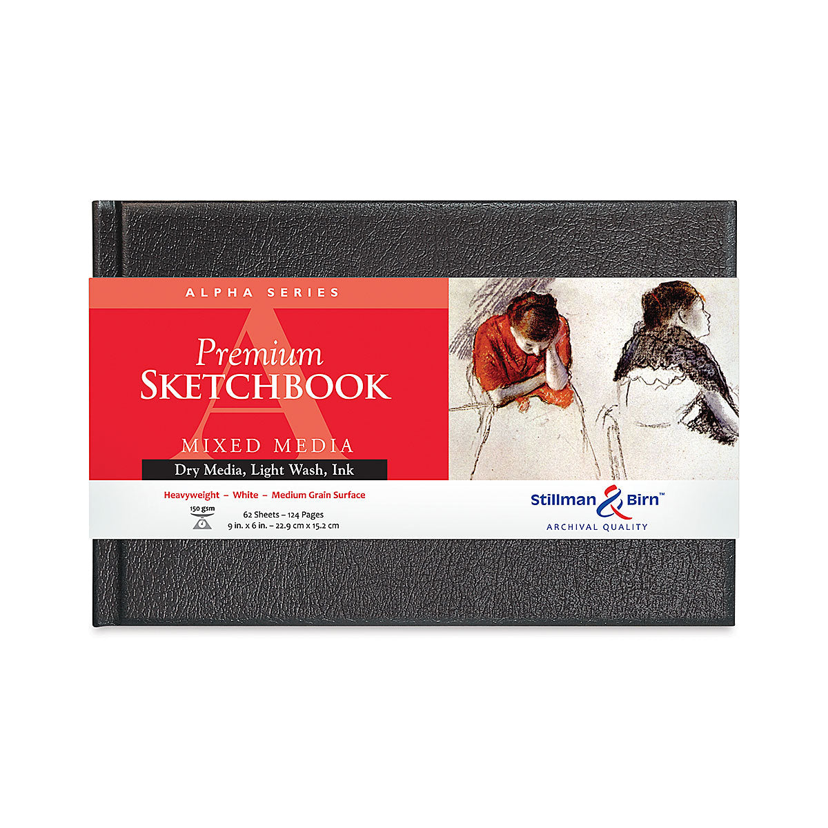 STILLMAN & BIRN Alpha Hardcover Sketchbook 150g Landscape 9x6in 62sh White