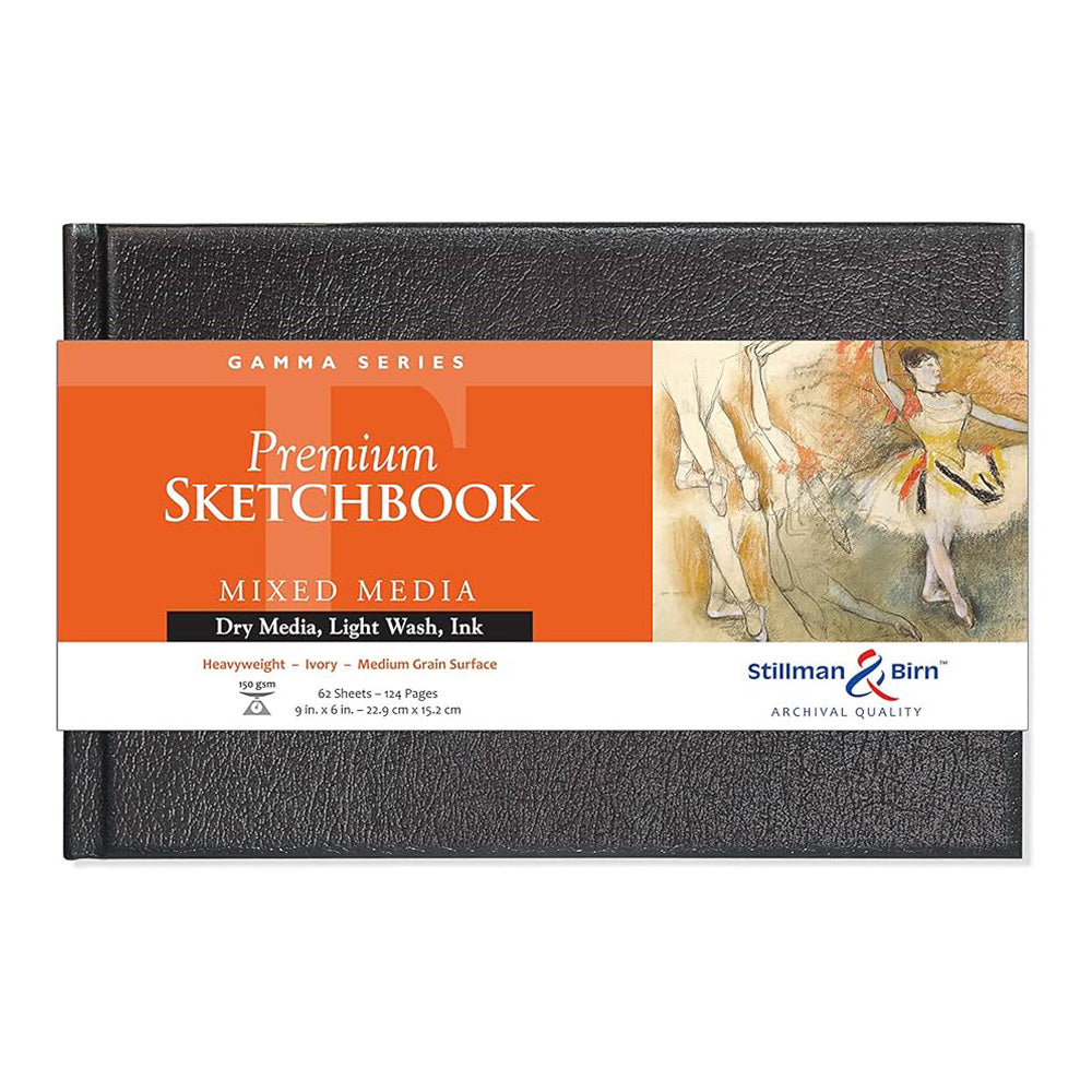 STILLMAN & BIRN Gamma Hardcover Sketchbook 150g Landscape 9x6in 62sh Ivory