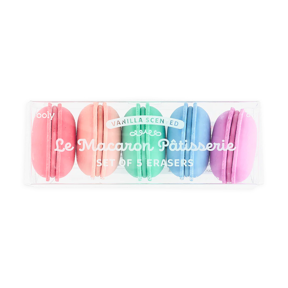 OOLY Le Macaron Patisserie Scented Eraser Set of 5