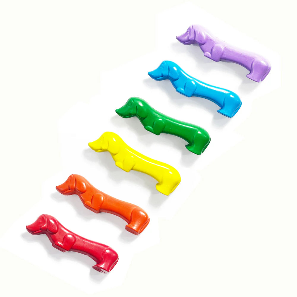 OOLY Pawsome Pups Dog Crayons Set of 6