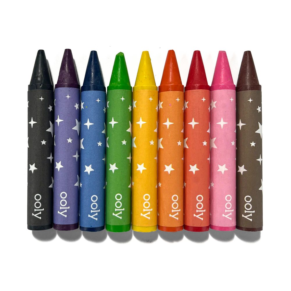 OOLY Carry Along Crayons & Coloring Book Kit-Unicorn Pals Set of 9