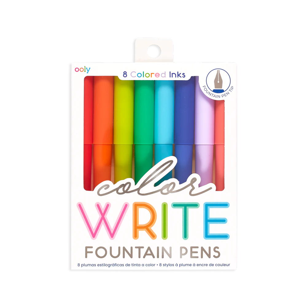 OOLY Color Write Fountain Pens Set of 8