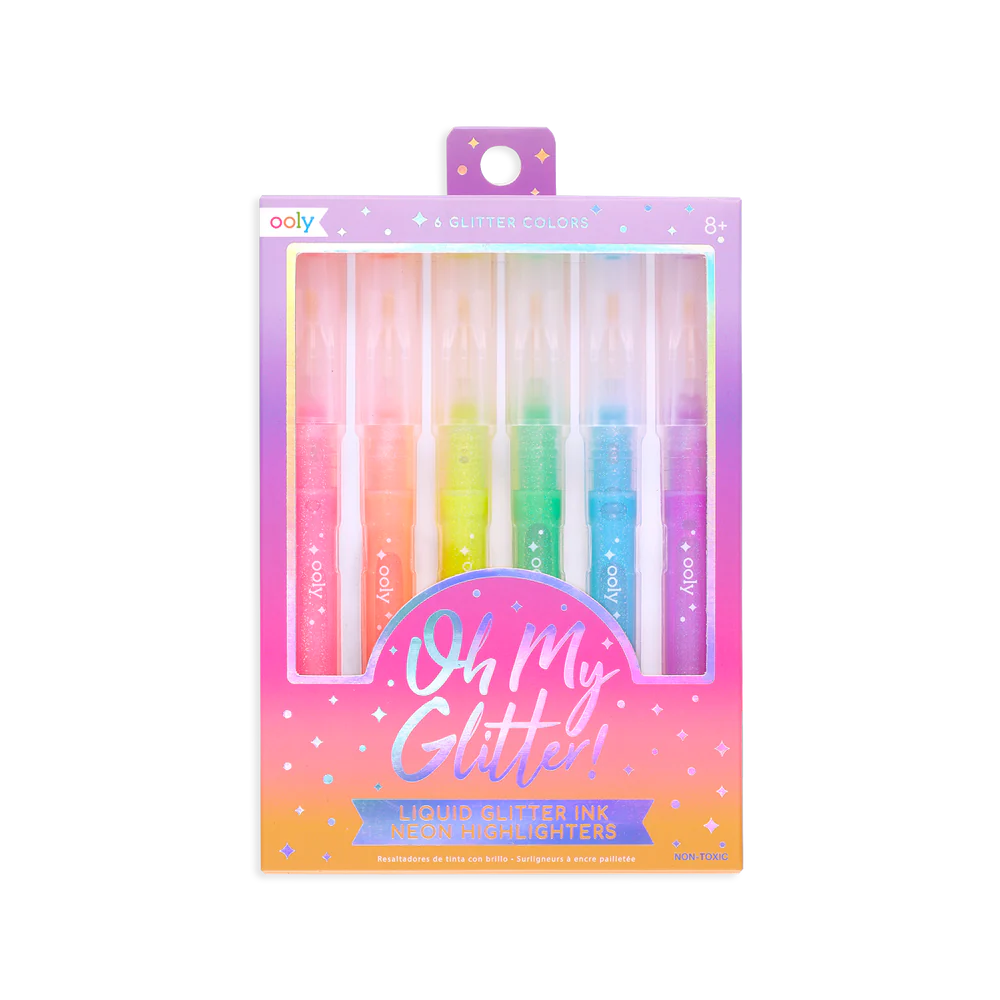 OOLY Oh My Glitter! Highlighters Set of 6