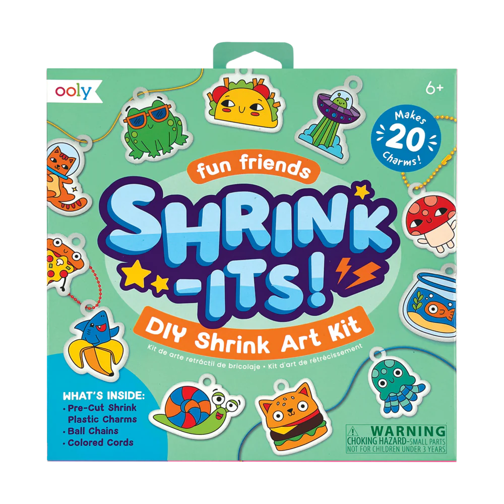 OOLY Shrink-Its! D.I.Y. Shrink Art Kit-Fun Friends