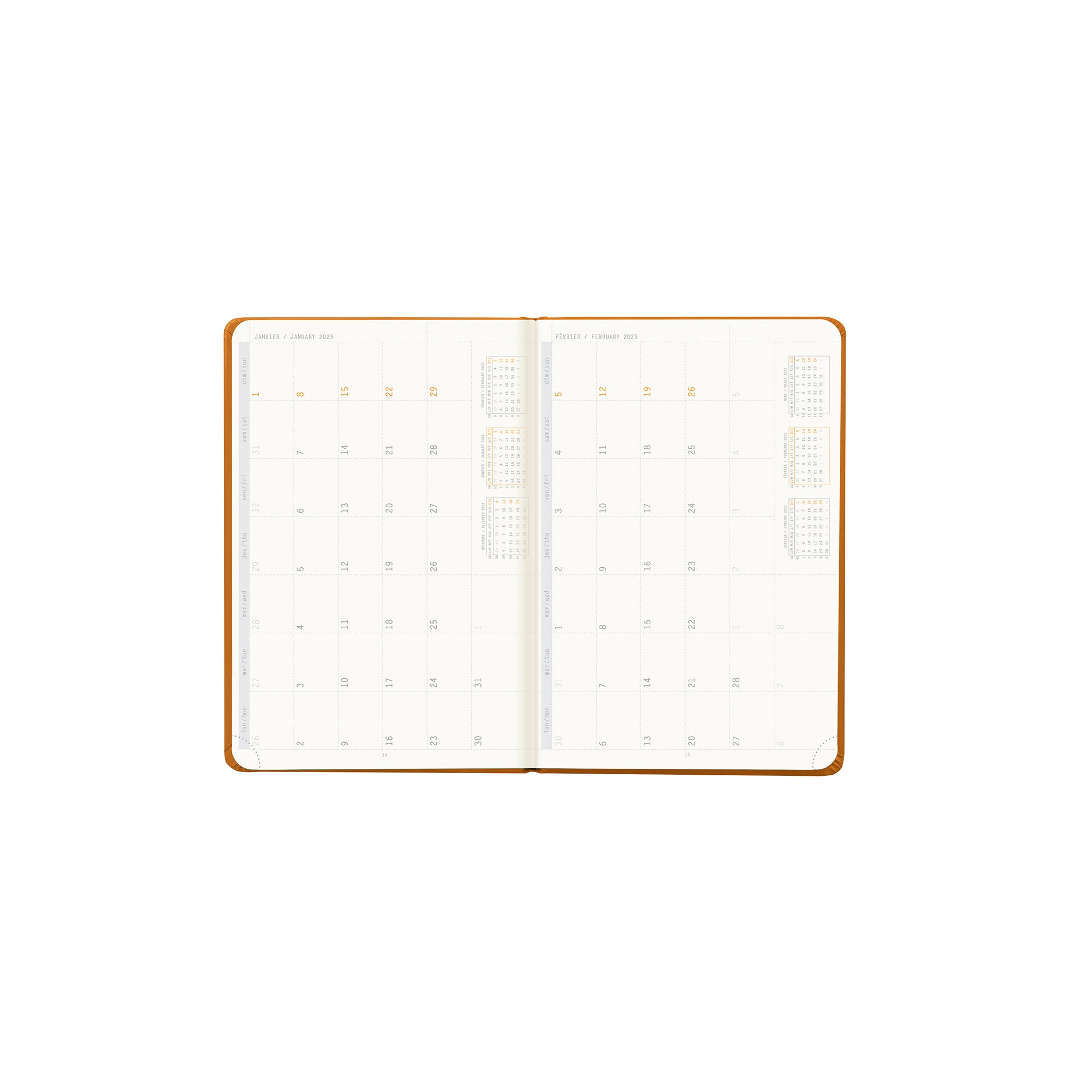 RHODIA 2025 Webplanner A6 Weekly Vertical Orange